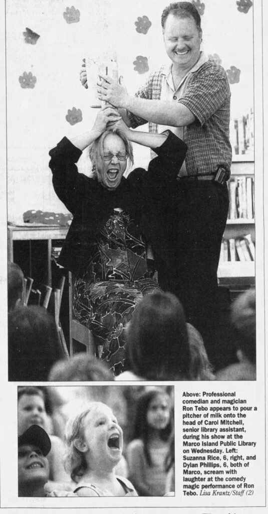 Magician Ron Tebo